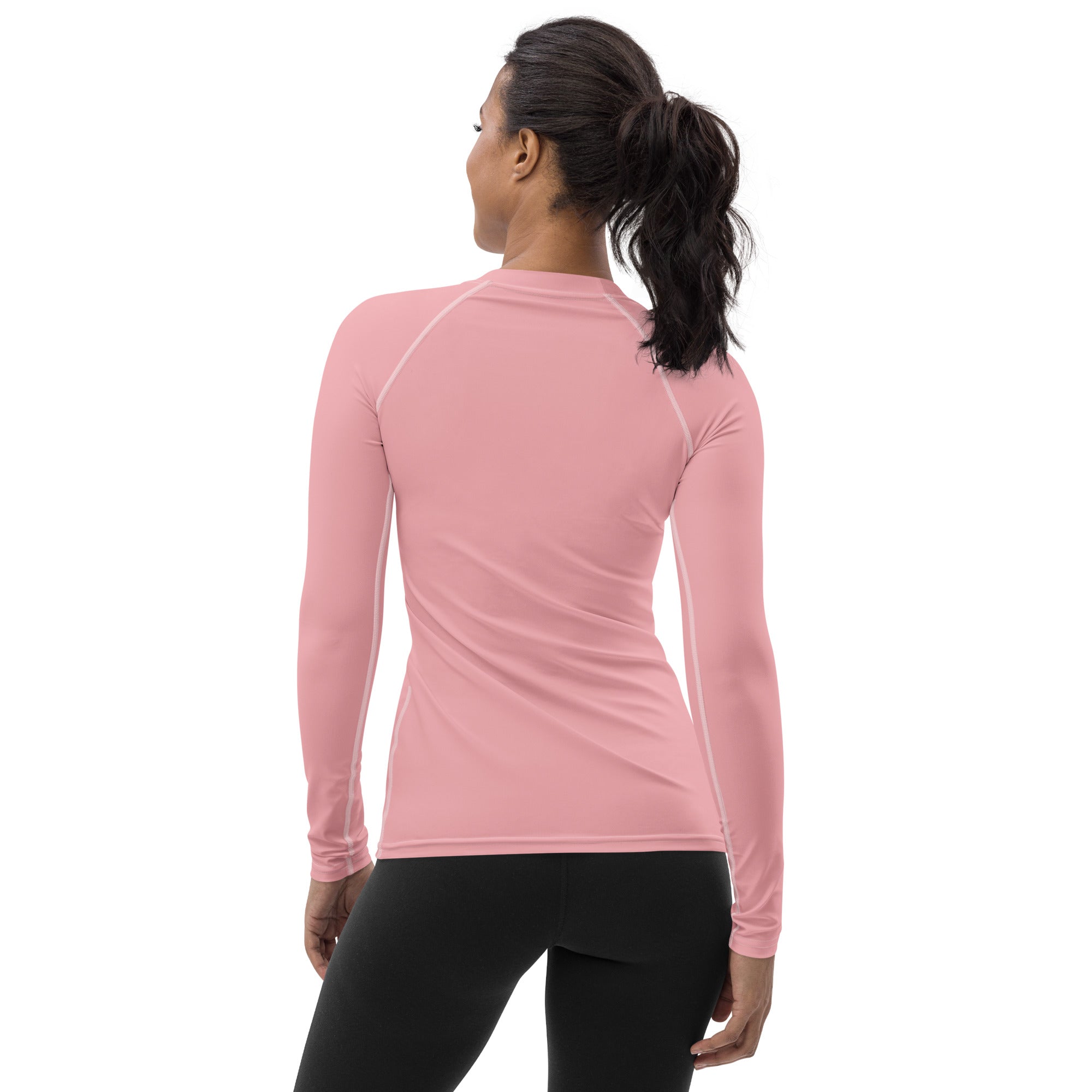 Soft Pink She Rebel Performance Rash Guard UPF 50+